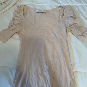 Zara pale pink top